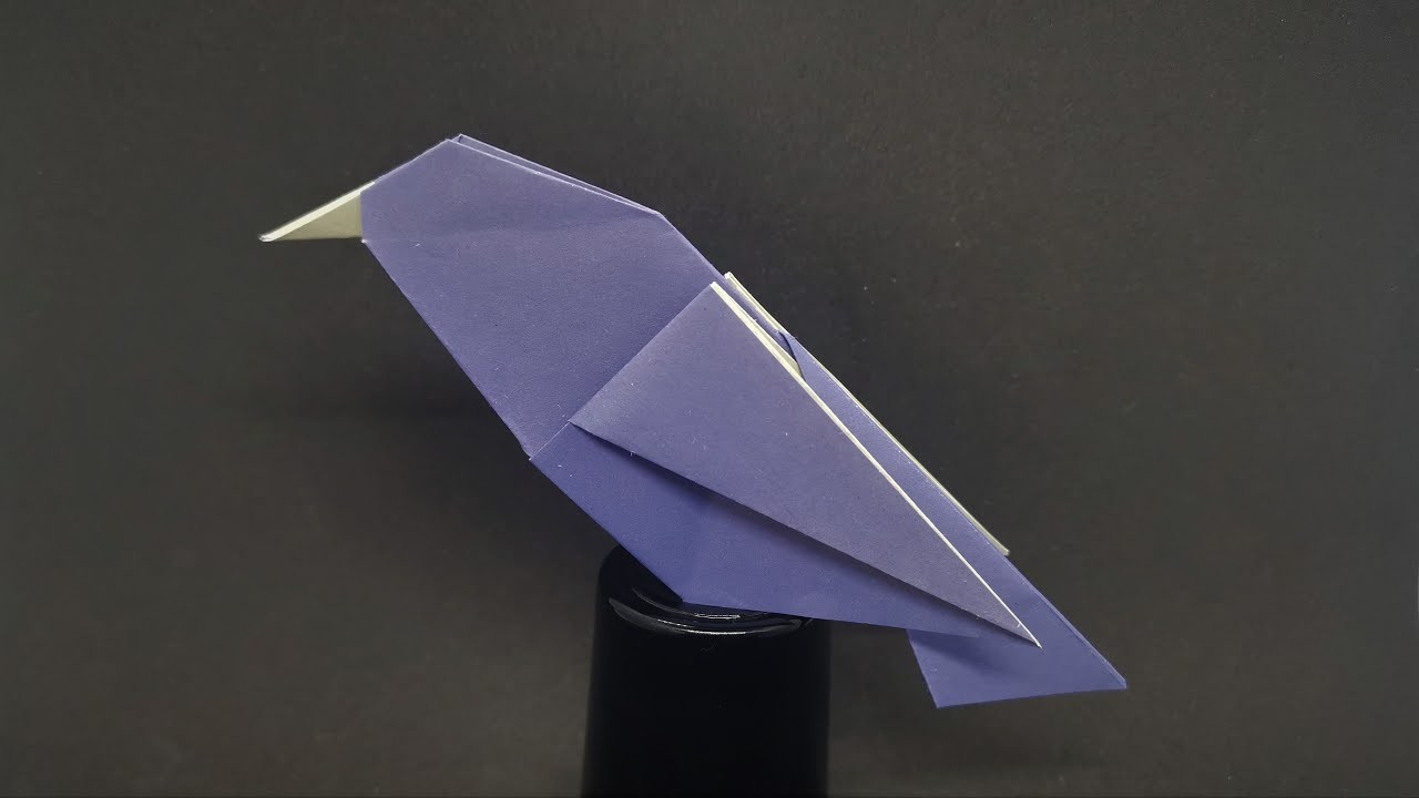Origami Vogel falten mit Papier - Vogel basteln - DIY Paper Bird - оригами