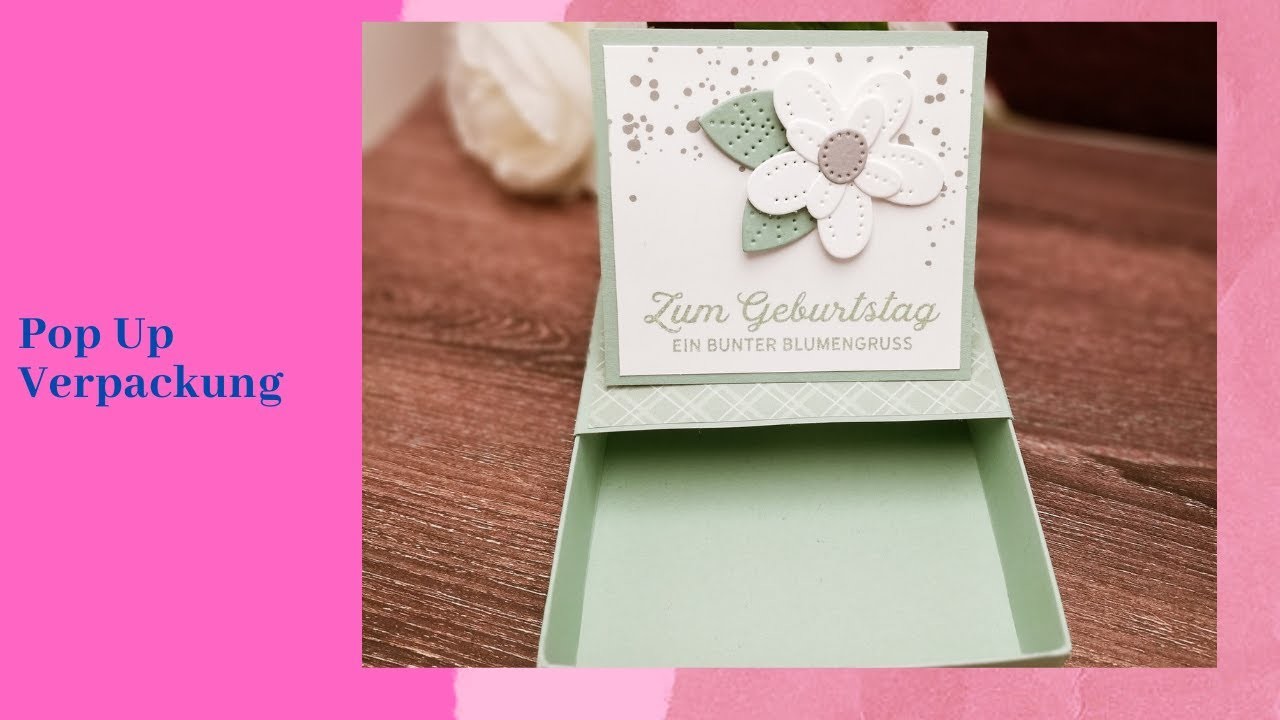 Pop Up Verpackung.kleines Geschenk. In Color 21-23. Stampin' Up!