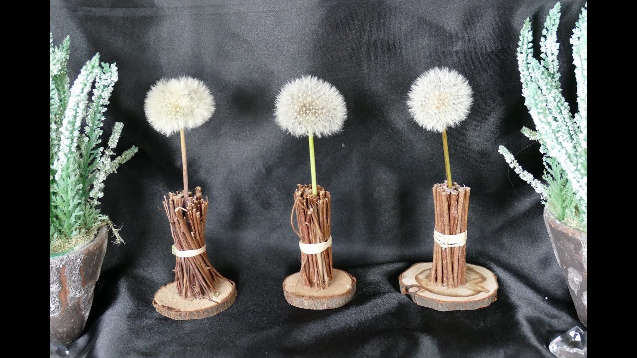 Pusteblume haltbar machen – viele Tipps und 5 Dekovariationen – Making dandelion durable