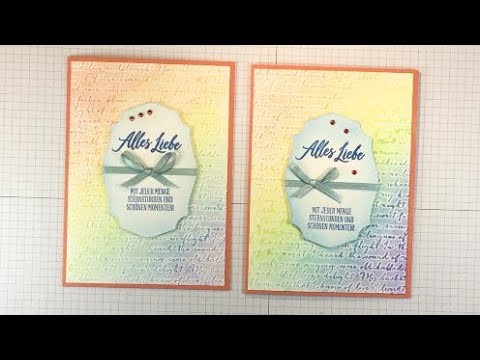 Regenbogenkarte mit Pastellkreiden für Geburtstag und andere Gelegenheiten