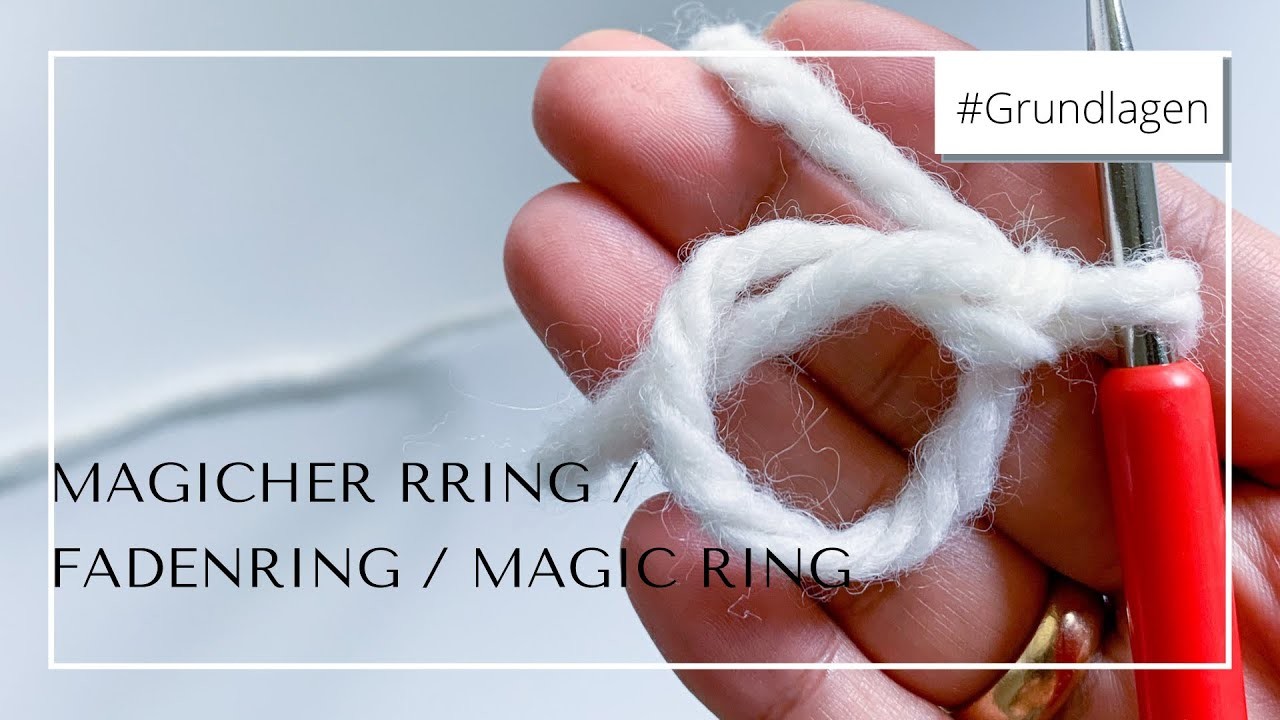 SCHNELL und EINFACH | Fadenring. Magic Ring mit 6 festen Maschen häkeln | Magischer Ring