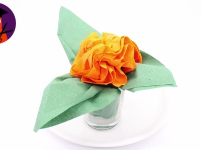 Servietten falten Rose DIY Deko für Ostern, Muttertag, Geburtstag & Hochzeit #wplus.tv