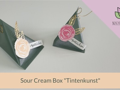 Anleitung Sour Cream Box "Tintenkunst" - Stampin' Up! Verpackung basteln