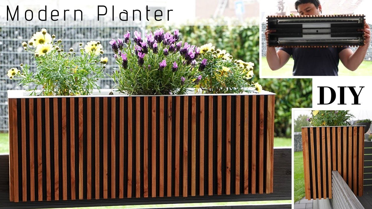 DIY Balcony Planter Box.Balkonblumenkasten selber bauen.Siebdruckplatten Box.Outdoor Planter BOX