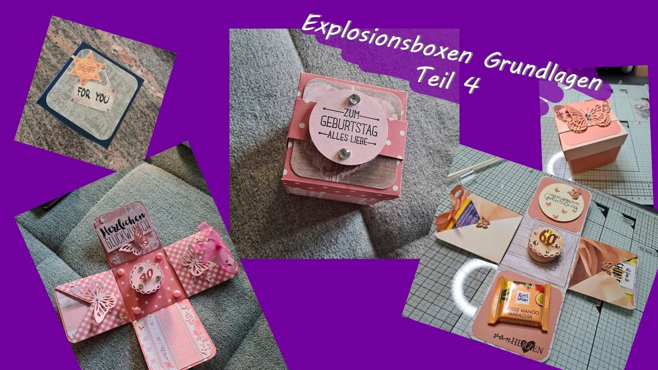Explosionsboxen Grundlagen Teil - Box Idee zum Geburtstag
