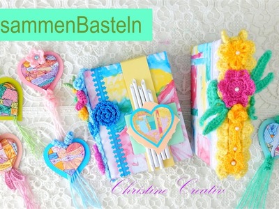 HIPJournal #ZusammenBasteln ???? #Anleitung ???? #PapierRöllchenDeko #KartenAufleger #ChristineCreativ