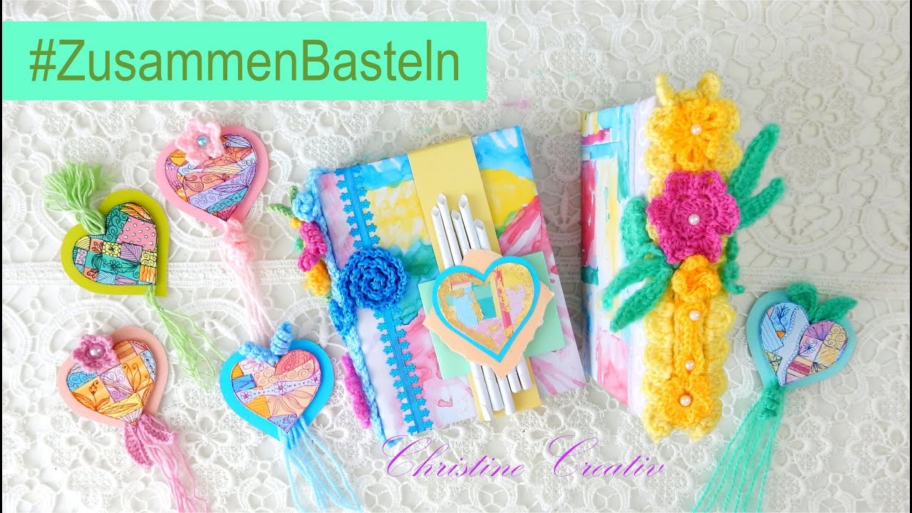 HIPJournal #ZusammenBasteln ???? #Anleitung ???? #PapierRöllchenDeko #KartenAufleger #ChristineCreativ