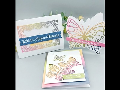 Neue Produktlinie bei Stampin'Up ab 01 06 21 Kartenset farbenfrohe Gedanken 156991
