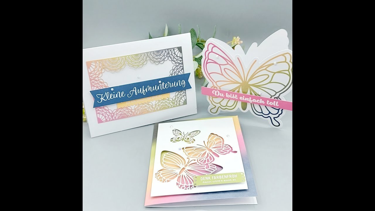 Neue Produktlinie bei Stampin'Up ab 01 06 21 Kartenset farbenfrohe Gedanken 156991