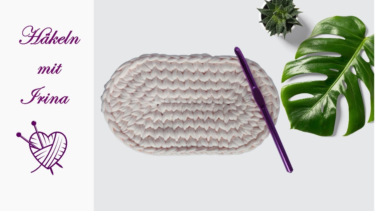 Oval Häkelanleitung, DIY häkeln,  Grundanleitung  crochet