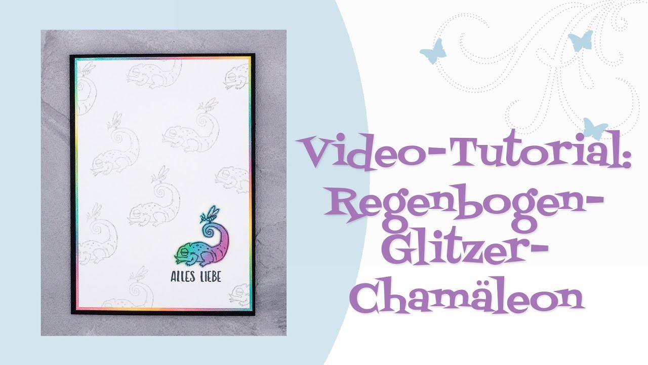 Tutorial: Regenbogen-Glitzer-Chamäleon