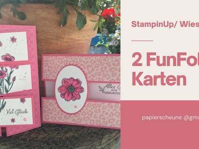 WIESENRUH. StampinUp. 2 FunFold Karten mit dem Stempelset