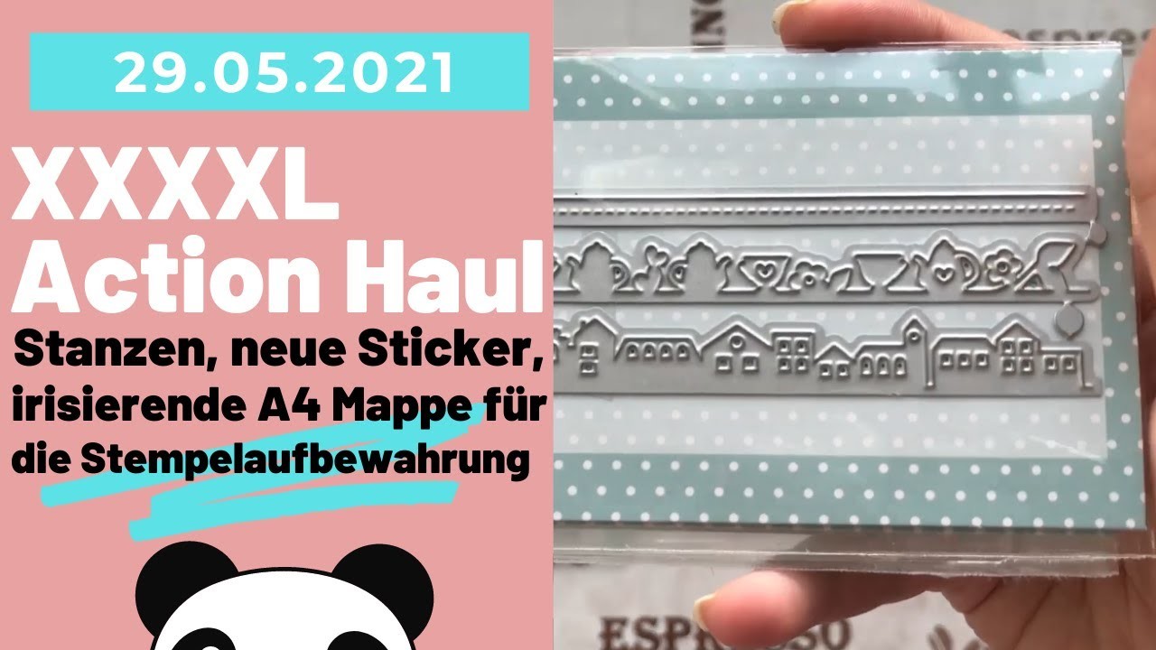 ❤️ XXXXL Action Haul. Bastelhaul - neue Sticker, irisierende Mappe & Stanzen ❤️| Pandalina Crafting