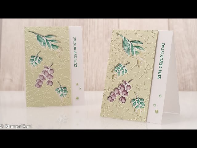 ANLEITUNG - Technikkarte 3-D Tiefeneffekt mit Stampin'Up!® (cm+inch)
