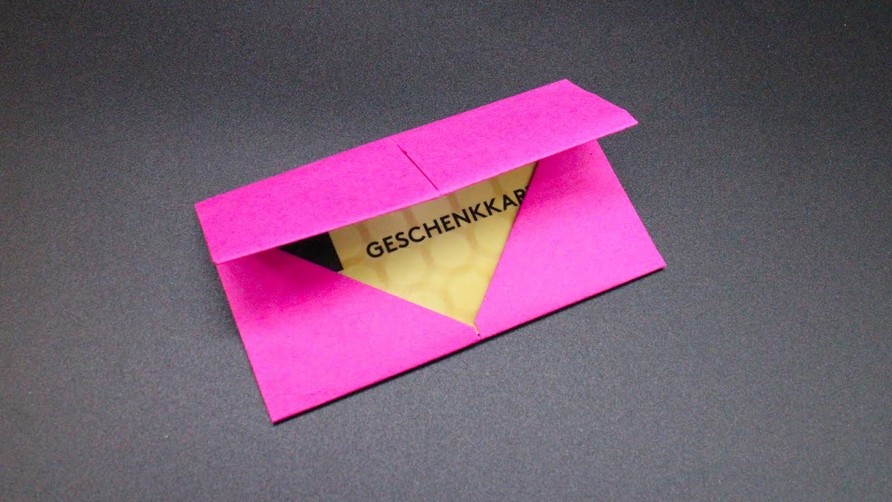 Basteln mit Papier Geschenkkarte DIY Geschenk für Geburtstag, Hochzeit & Weihnachten W+