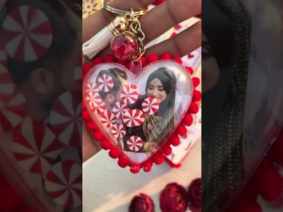 Heart dome keychain|Handmade gift|            #shorts