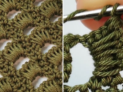 HOW TO Learn Popular CROCHET STITCH PATTERN.Summer Crochet Pattern.MODERN Crochet #crochetstitch