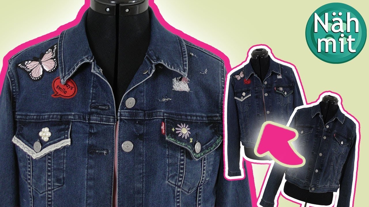 Jeansjacke aufstylen | Pimp your Denim Part 1 | Näh mit mir