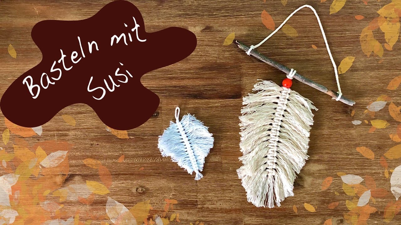 Makramee Federn | Mitti's Bastelzimmer