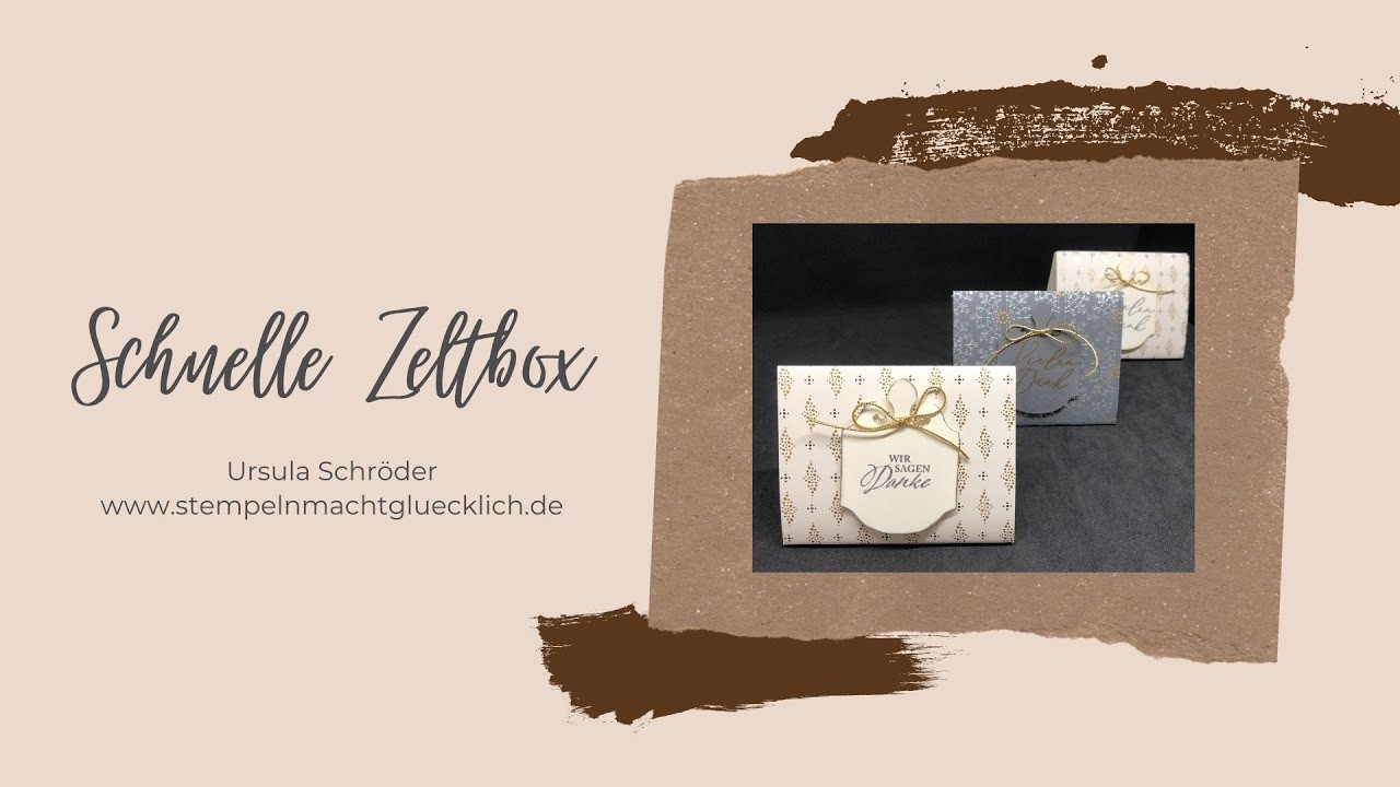 Schnelle Zeltbox, Produktreihe "einfach Elegant" - Stampin' Up!