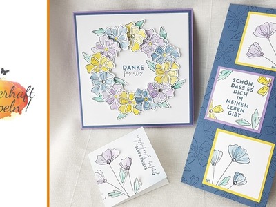 3 besondere Kartenformen | Set Freundschaftsblüten | Slim Line, Mini und Quadrat | Stampin' Up!