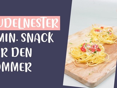 5 Minuten Sommer Snack: Nudelnester! #shorts