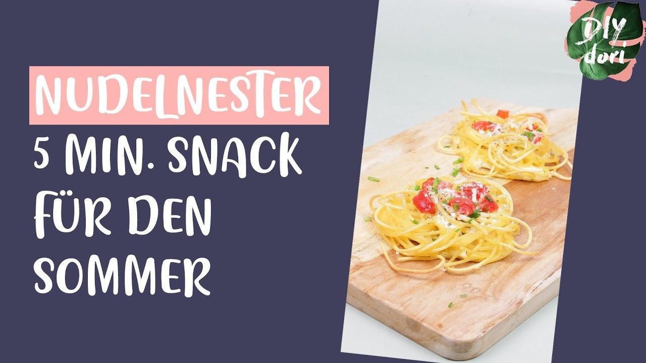 5 Minuten Sommer Snack: Nudelnester! #shorts