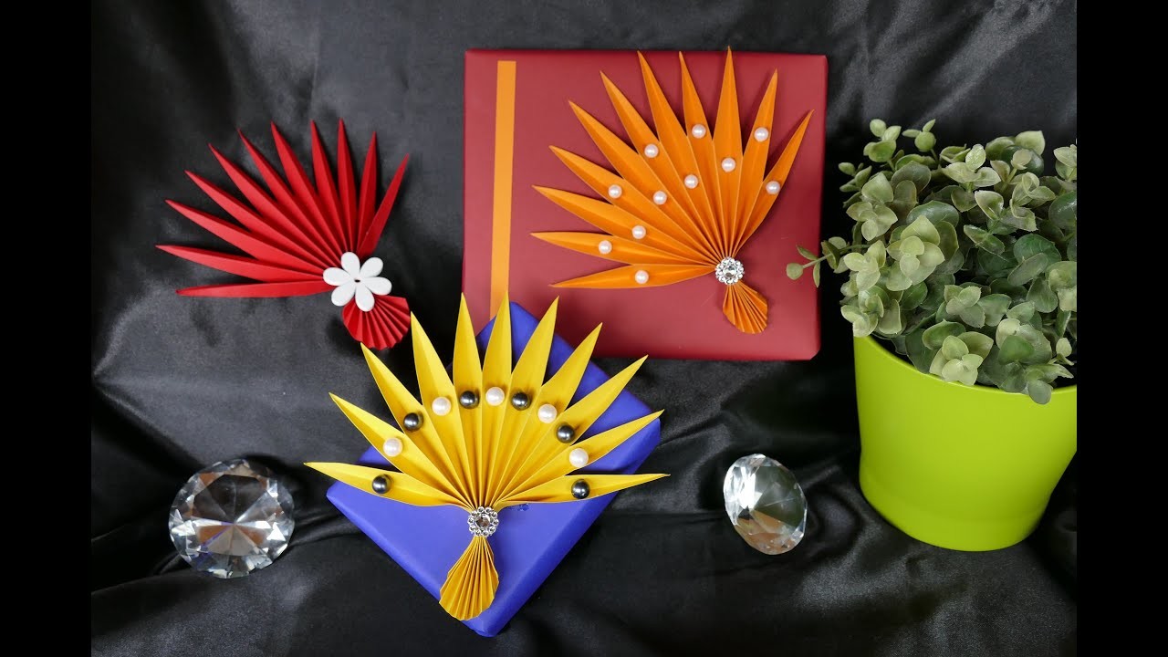 DIY Fächer basteln – Wohn- und Geschenkdeko – Paper trays – Bandejas de papel