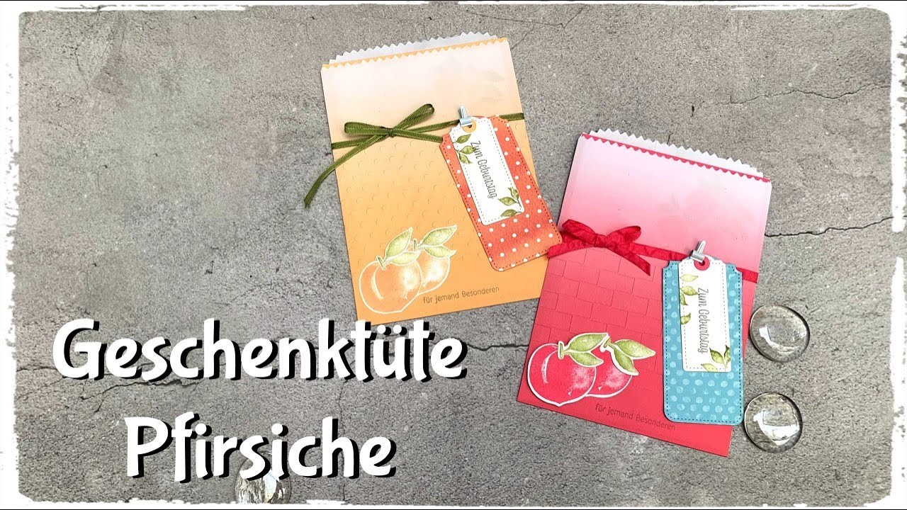 Geschenktüte - Pfirsiche - Stampin´Up!