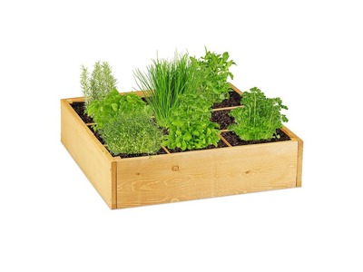 Hochbeet aus Holz sechseckig