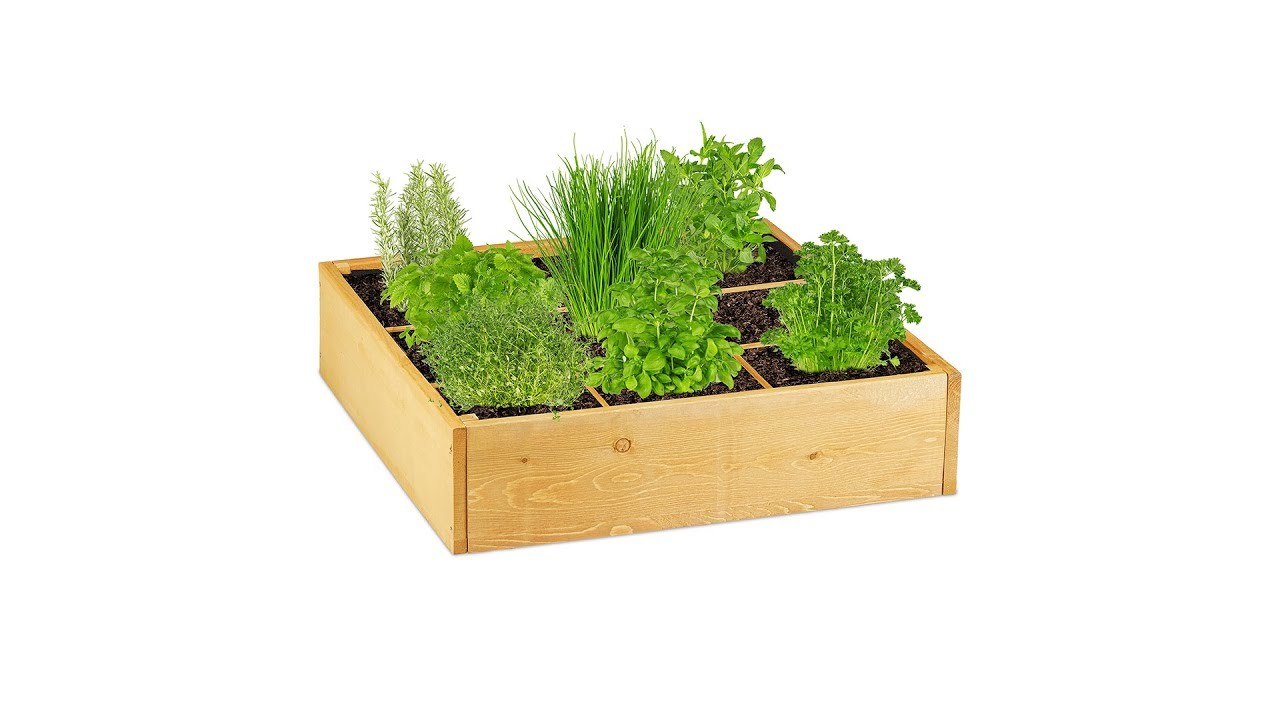 Hochbeet aus Holz sechseckig