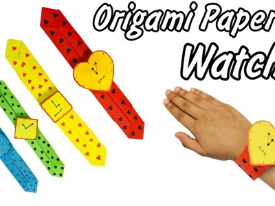 How to make easy paper watch | DIY | Easy Origami Paper Watch | Origami Bracelet | Kids Craft Idea