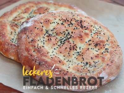 Luftiges Fladenbrot selber machen. einfaches und schnelles Rezept