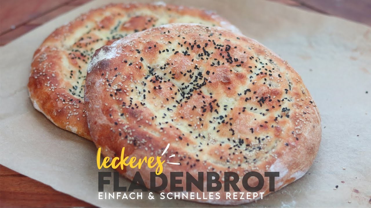 Luftiges Fladenbrot selber machen. einfaches und schnelles Rezept