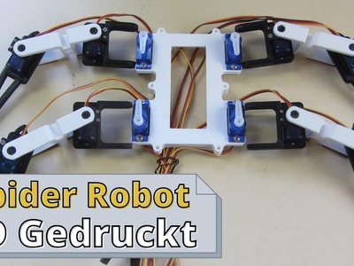 Spinnenroboter mit Servomotoren selber bauen | Teil 1