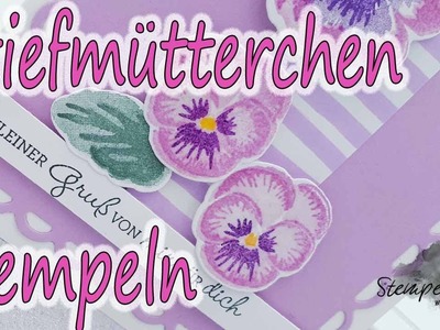 Stiefmütterchen stempeln #stampinup