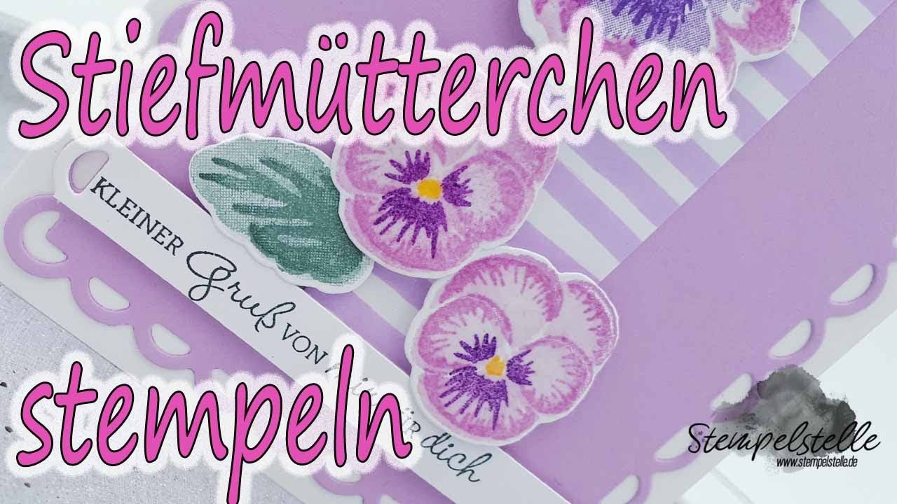 Stiefmütterchen stempeln #stampinup
