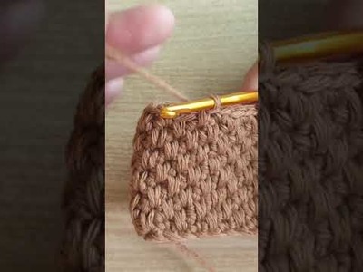 코바늘뜨기 롱앤숏 스티치. 잔디뜨기