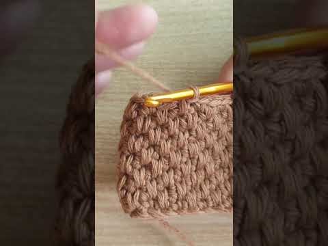 코바늘뜨기 롱앤숏 스티치. 잔디뜨기