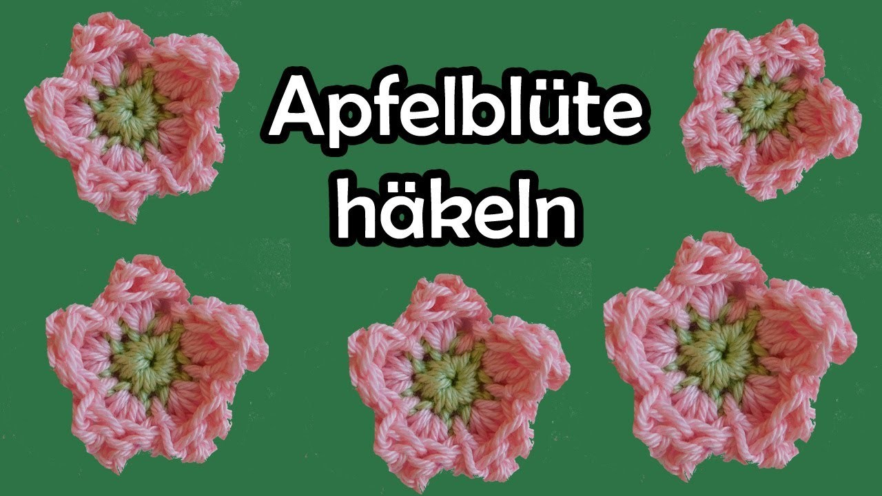 Apfelblüte häkeln - Romy Fischer Häkelanleitung
