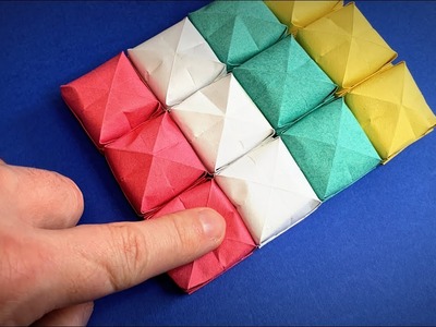How to Make a Paper Pop It Fidget | Origami Pop It Toy TikTok Trends Antistress | Easy Origami ART