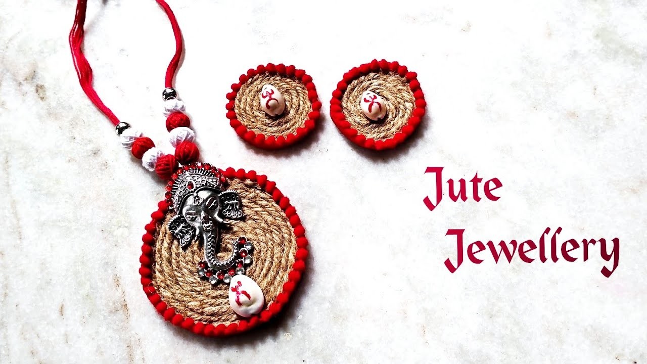 Jute Jewellery|fabric Jewellery| jute Jewellery making|