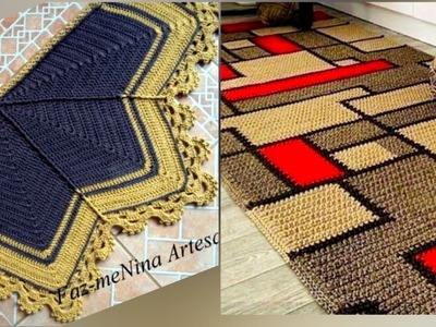 #Shorts, Handmade Crochet Rug, Handmade Crochet Carpet, Crochet-Crosia,#BeautyHorizonandart