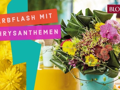 Sommerlicher Farbflash mit Chrysanthemen-Sträußen | DIY | Sommerfloristik | Blumenstrauß  | BLOOM's