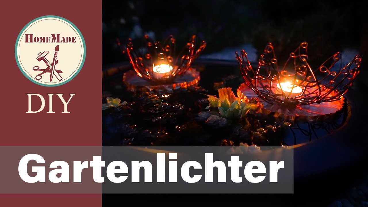 DIY | Gartenlichter aus Draht Selber Machen | Deko Idee für Balkon, Terrasse und Garten