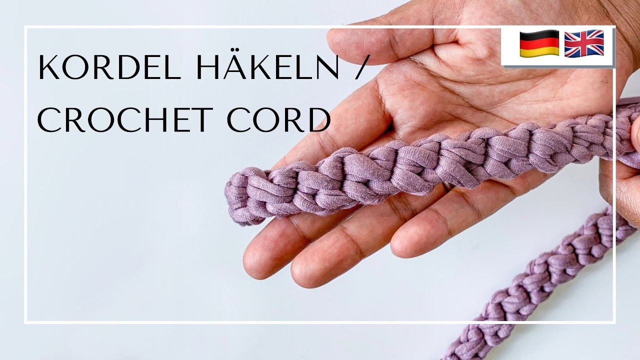 EINFACHE und super SCHNELL eine Kordel häkeln. Crochet Cord Tutorial beginner friendly