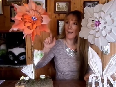 Erinnerung  DIY: XXL DEKO-Blumen aus Papier Frühstückstüten BASTELN & färben, Upcycling