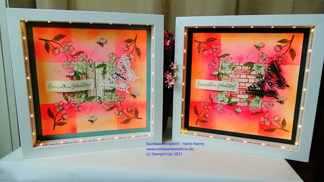 ,, Home - Deko, beleuchteter Bilderrahmen kreieren " Teil 2.