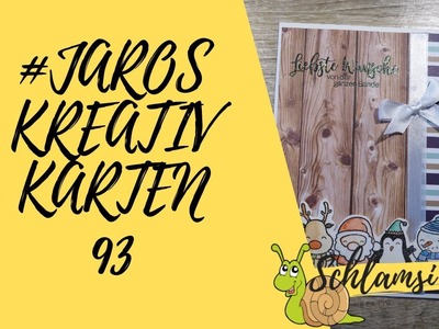 #JaRoskreativkarten 93 Holz, Winter