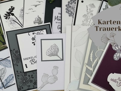 Kartentausch Kartenswap Trauerkarten Kreativstempel.DIY Ideen Taruerkarte